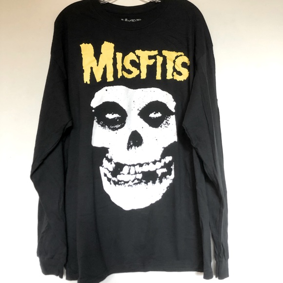 Misfits Other - Misfits Long Sleeve Black Punk T Shirt